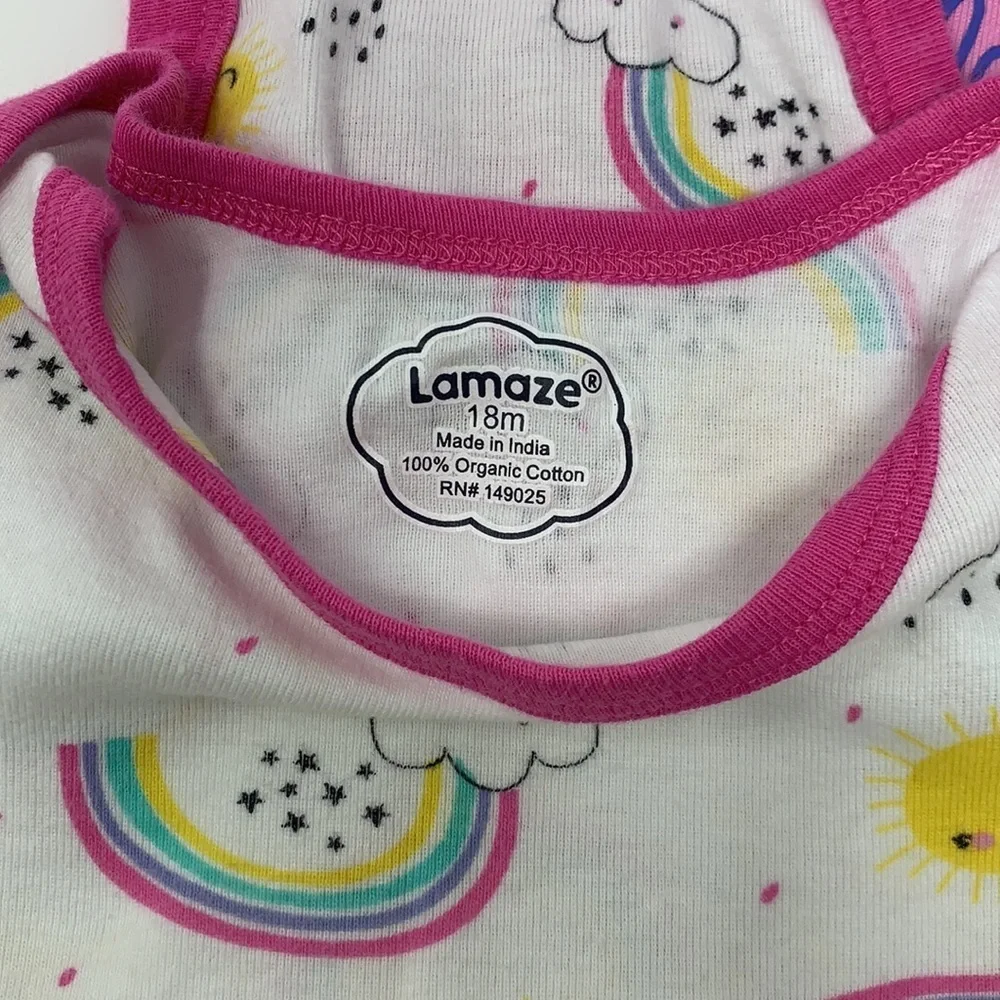 Organic Rainbow Baby Outfit Set18 Months | Honest Baby Lamaze Bodysuits Leggings